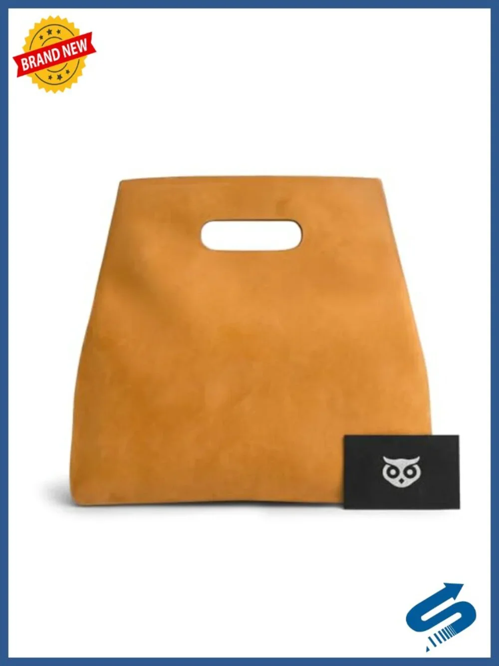 Full Grain Leather and Sheepskin Handmade Top-Handle Bag